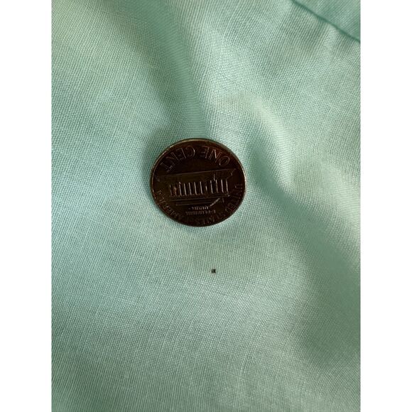 Vintage 60s Baby Blue Embroidered Floral Sleep Dress Night Gown size XL - Picture 8 of 11